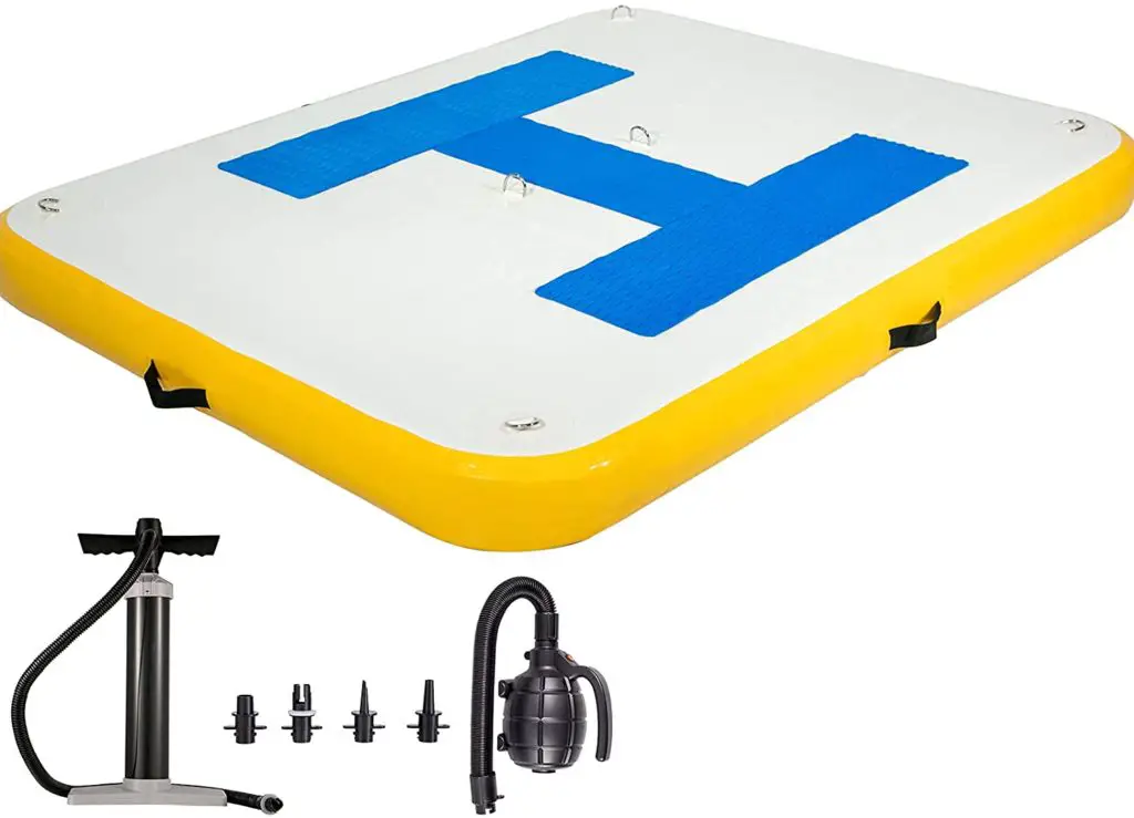 Inflatable-Dock Platform with Air Pump