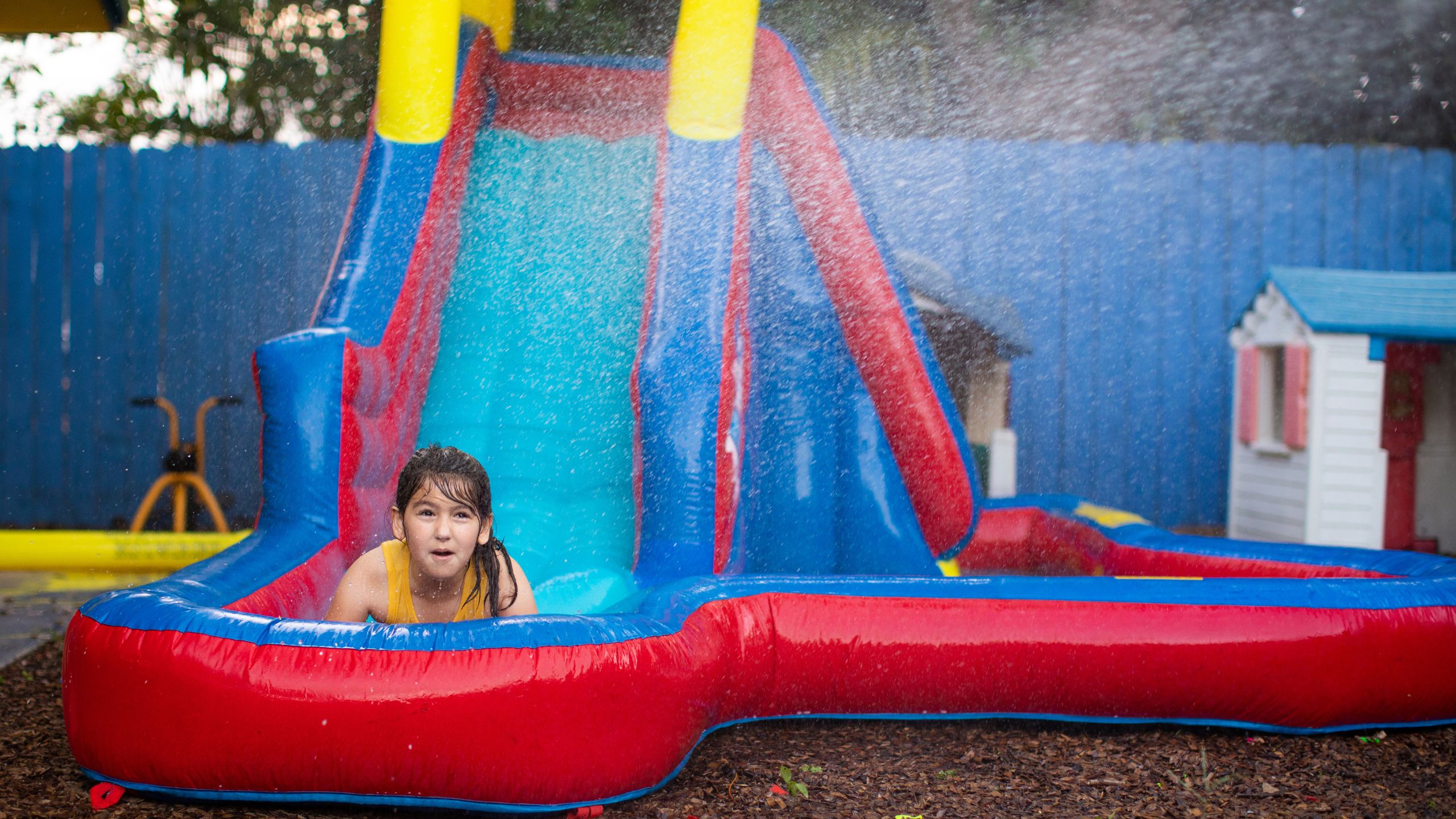 how to clean inflatable waterslide