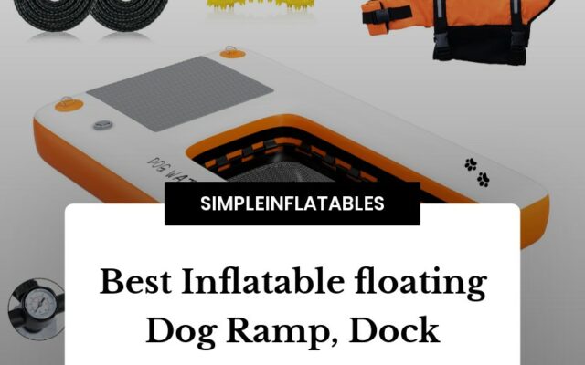Dog Ramp Inflatble Best Inflatable floating Dog Ramp, Dock - SimpleInflatables