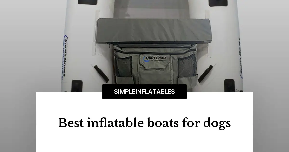 Best Inflatable Pontoon Boats SimpleInflatables