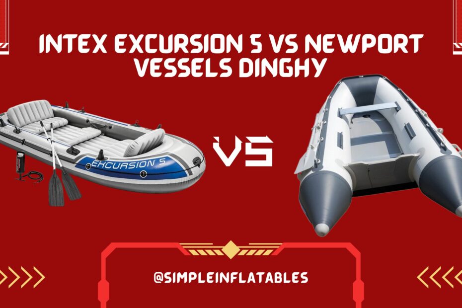 excursão intex 5 vs bote de navios newport