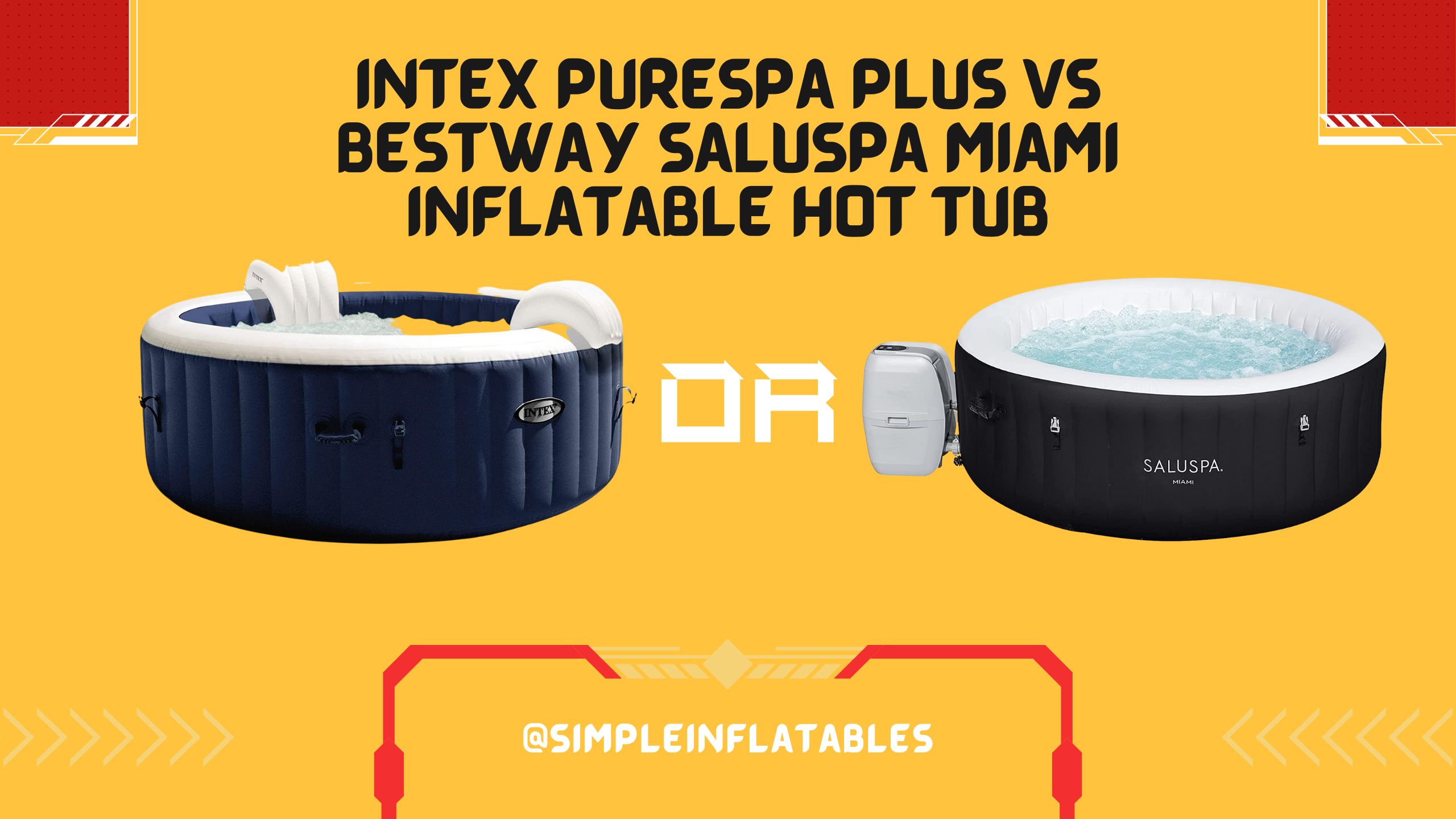 intex purespa plus vs bestway saluspa miami inflatable hot tub