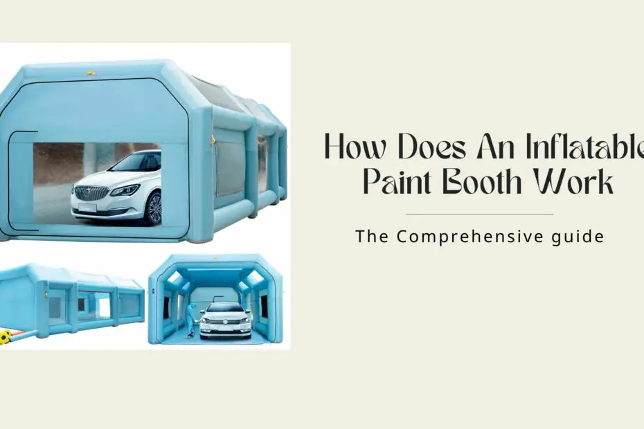 How does an inflatable paint booth work