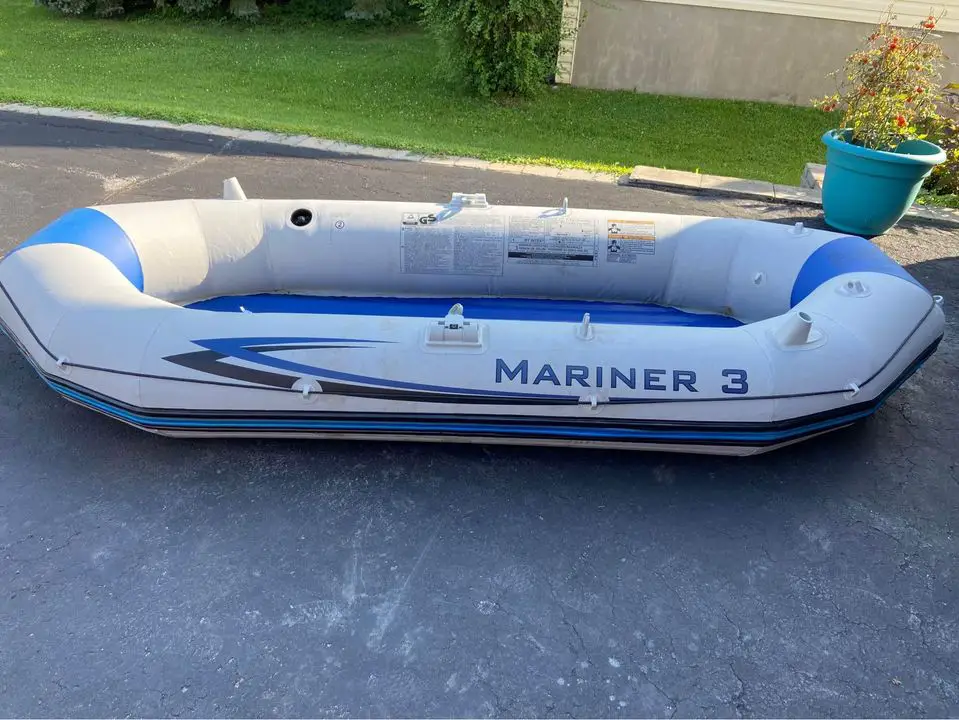 inflatable dinghy trolling boat by intex mariner