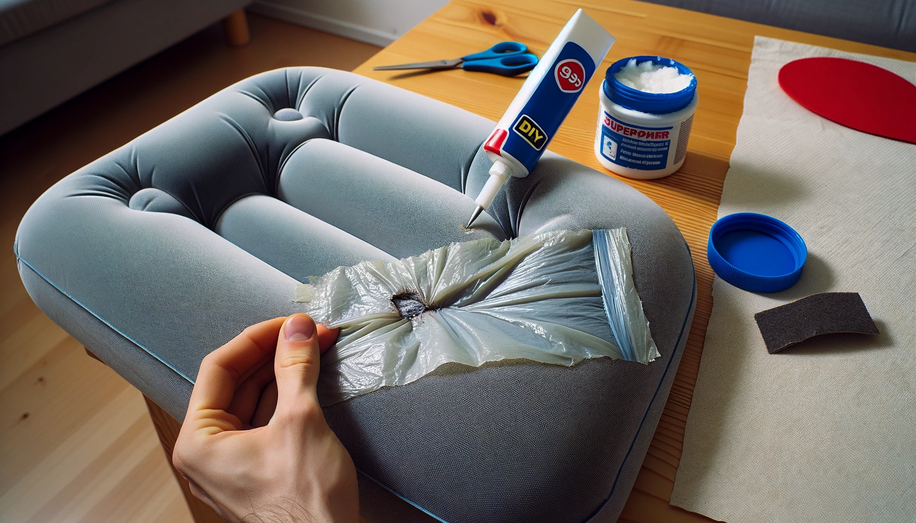how to fix a hole in an air mattress without a patch kit