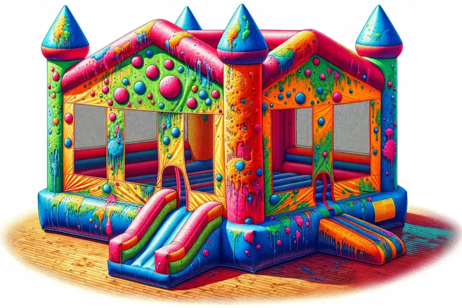 how do you get mildew out of a bounce house