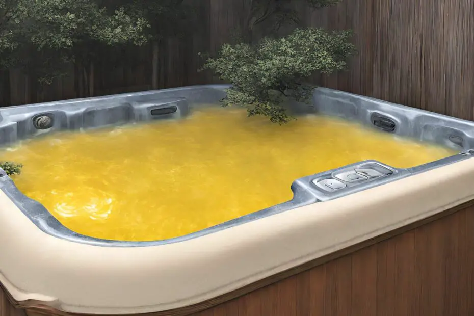 yellow gunk in hot tub guide